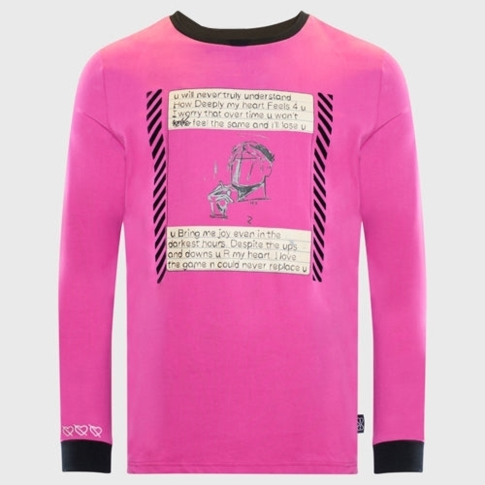 THC x The Superior Shop Memphis Love The Game LS Tee Size S Pink Long Sleeve New - Picture 1 of 9